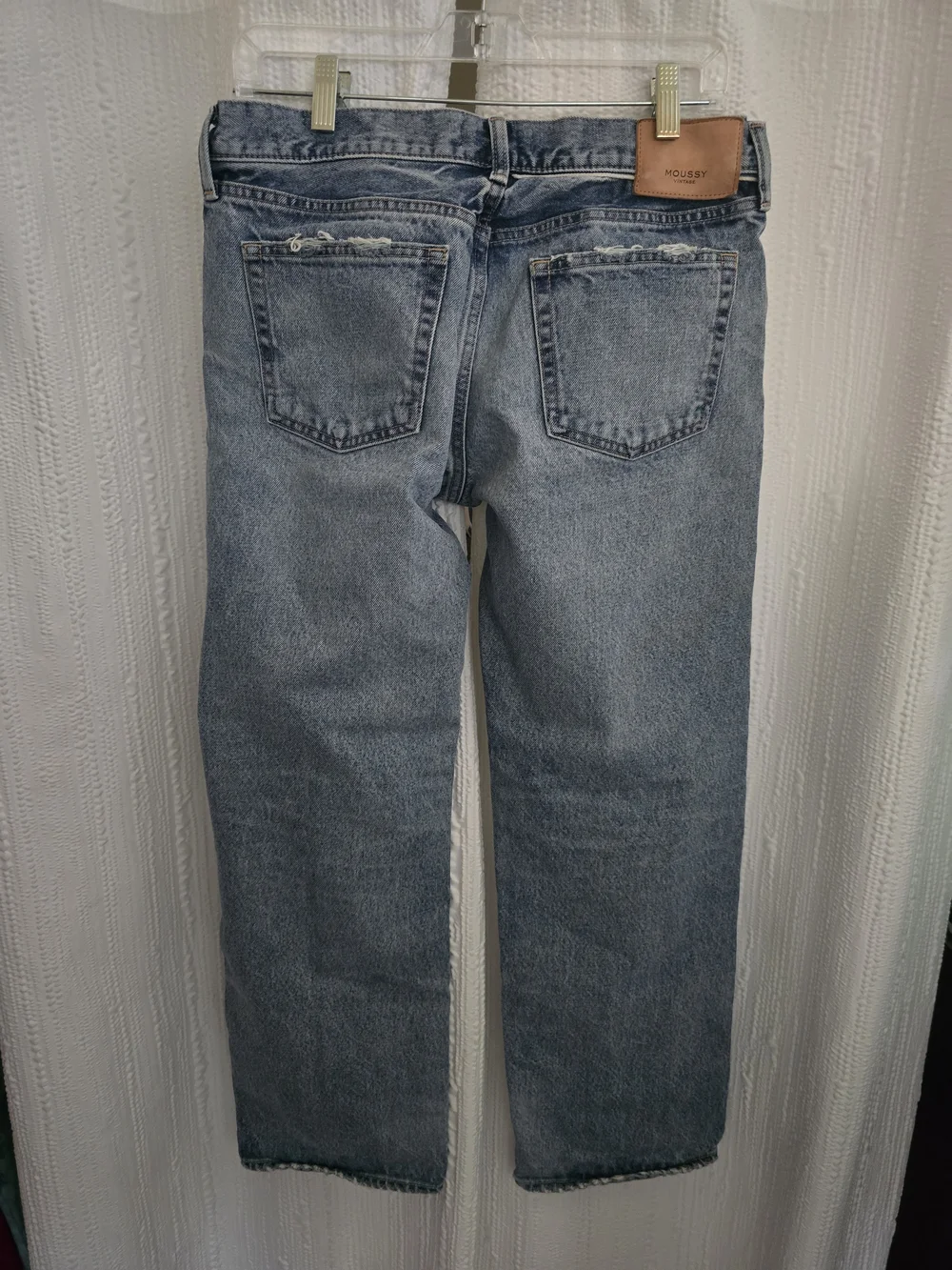 Moussy Faded Light Blue Straight-Leg Womens Size 28 Jeans